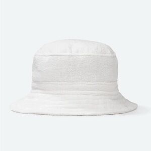 OAS white terry bucket hat L/XL or 59cm. NWTs! Made in Portugal 100% cotton